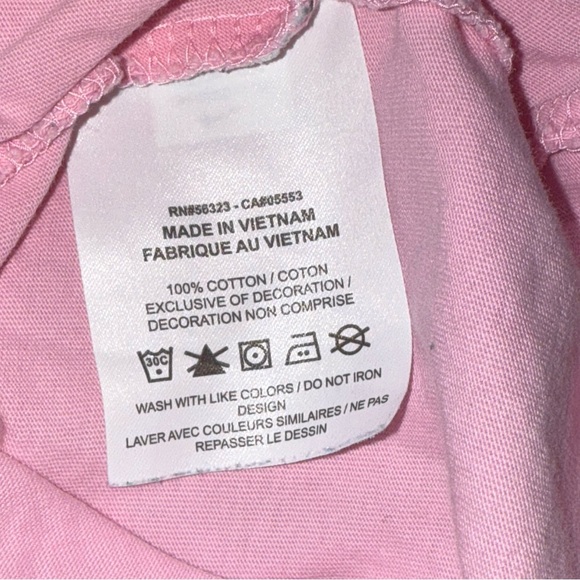 Nike Pink Floral Logo Tee Women’s 1X Short Sleeve Casual Athleisure Top - Picture 6 of 7